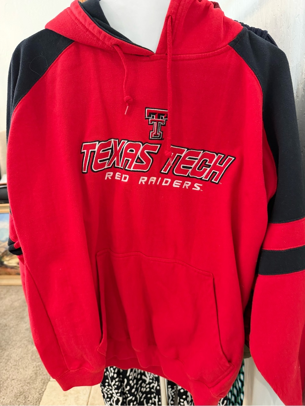 NCAA Texas Tech Red and Black Zip-Up Hoodie